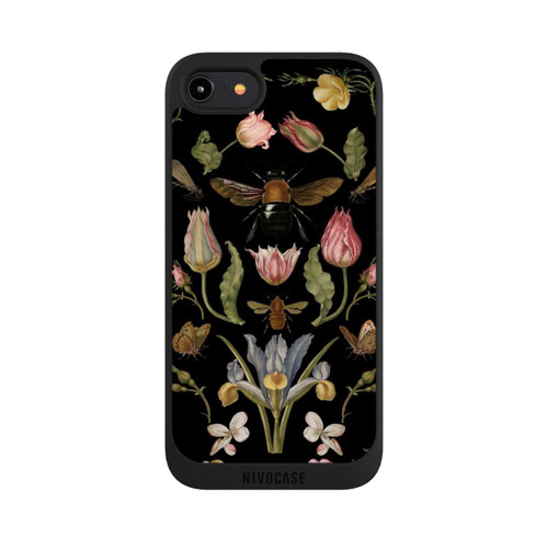 Apple iPhone 8 NIVOpure Wildblumen und Biene Schwarz