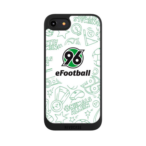 Apple iPhone 8 NIVOpure Hannover 96 Football Pattern Design White