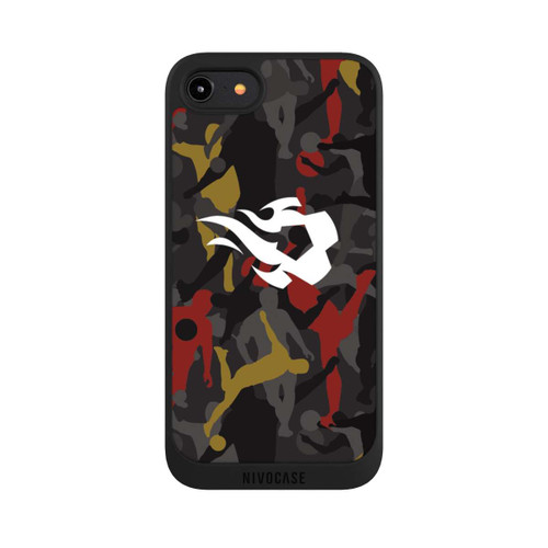 Apple iPhone 8 NIVOpure Belgische Rote Flammen Camouflage