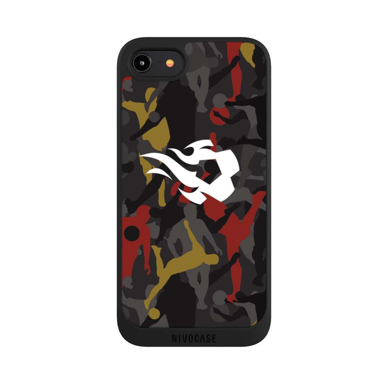 iPhone 8 NIVOpure Belgische Rote Flammen Camouflage