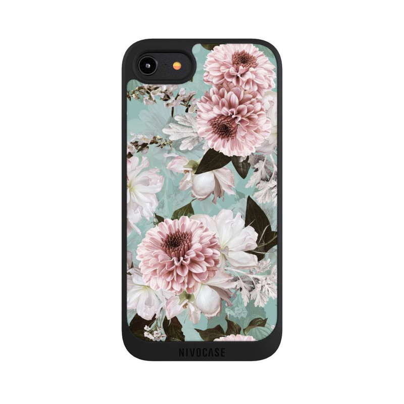 iPhone 8 NIVOpure Flower Wallpaper Baroque Blue