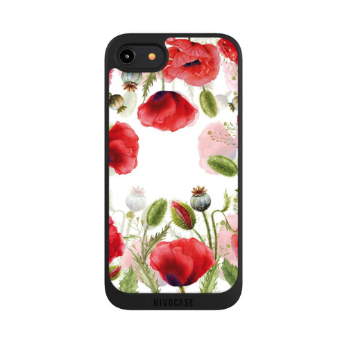 Apple iPhone 8 NIVOpure Cadre coquelicots