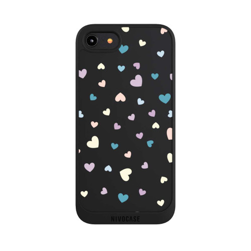 Apple iPhone 8 NIVOpure Pastell-Herzen