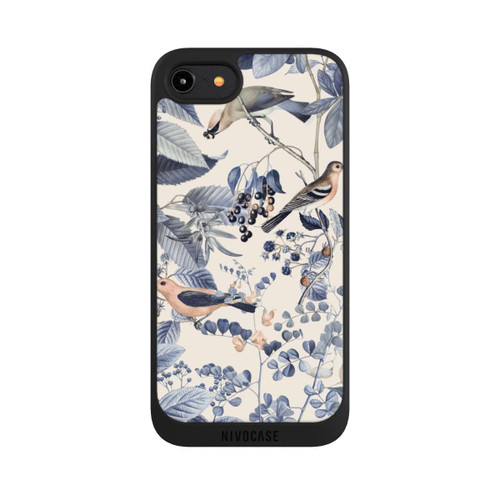 Apple iPhone 8 NIVOpure Vögel und Beeren in Beige