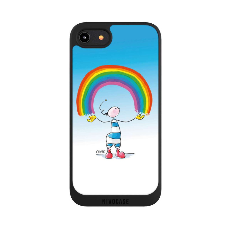 iPhone 8 NIVOpure Regenbogen Blau
