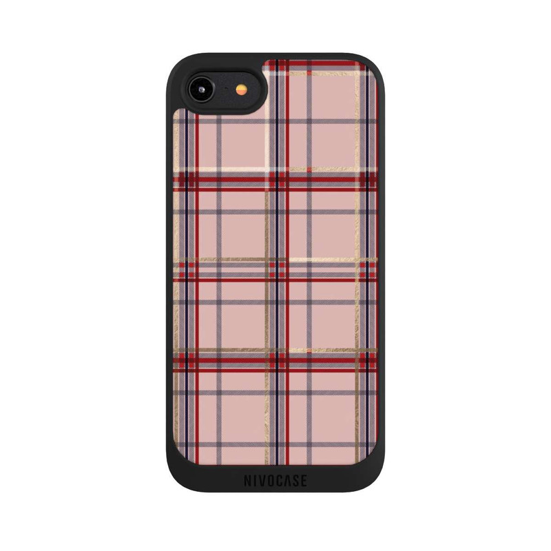 iPhone 8 NIVOpure TARTAN PINK