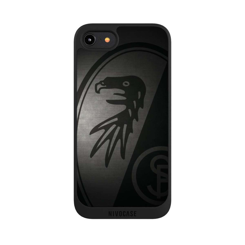 iPhone 8 NIVOpure SC Freiburg Dot Metall Hintergrund
