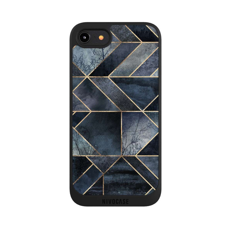 iPhone 8 NIVOpure Nature Abstraite Bleu Foncé