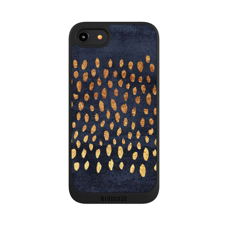 iPhone 8 NIVOpure Or & Bleu Pattern