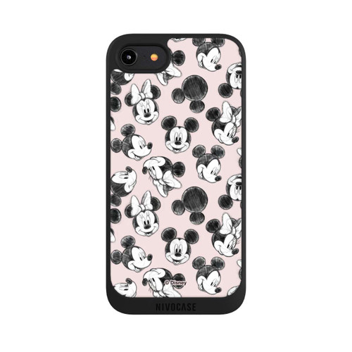Apple iPhone 8 NIVOpure Minnie &amp; Mickey Many Faces Pink