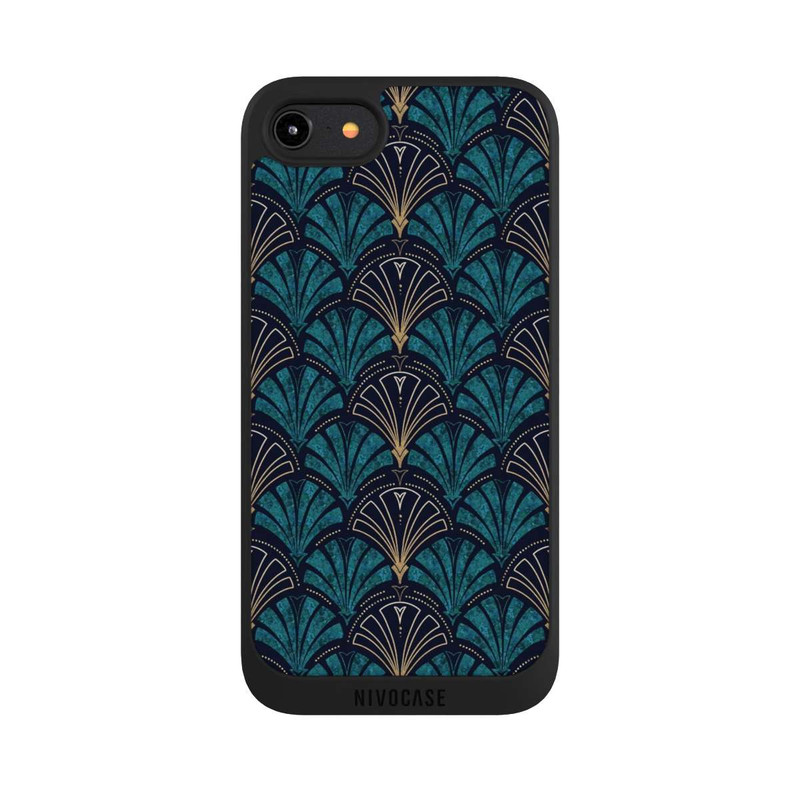 iPhone 8 NIVOpure Art Deco Teal Gold Seamless