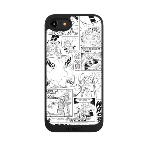 Apple iPhone 8 NIVOpure BD Astérix Blanc &amp; Noir