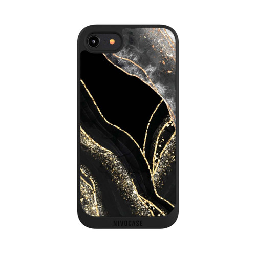Apple iPhone 8 NIVOpure Dark Marble Gold
