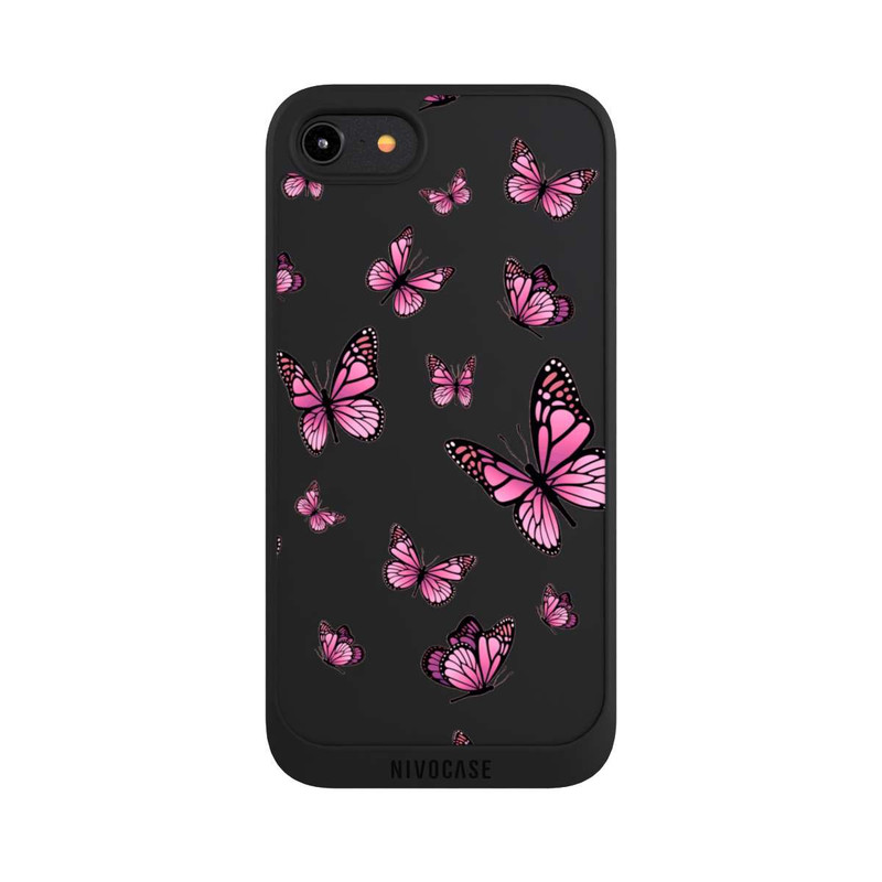 iPhone 8 NIVOpure Schmetterlinge pink