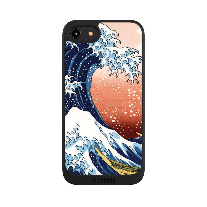 iPhone 8 NIVOpure La Grande Vague de Kanagawa Rouge