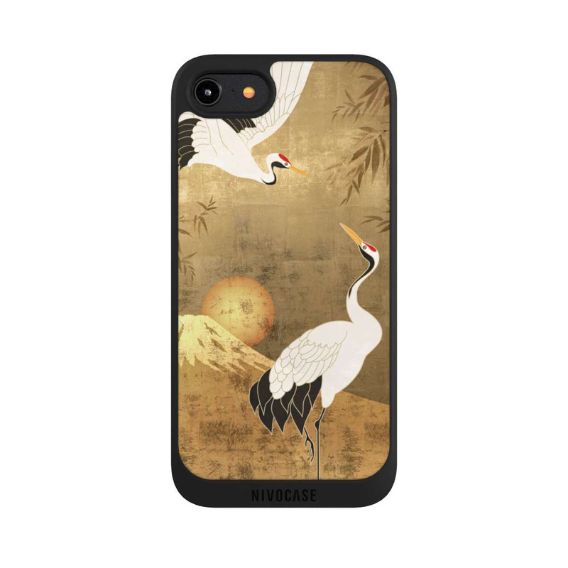 iPhone 8 NIVOpure Kraniche Gold Japan 1