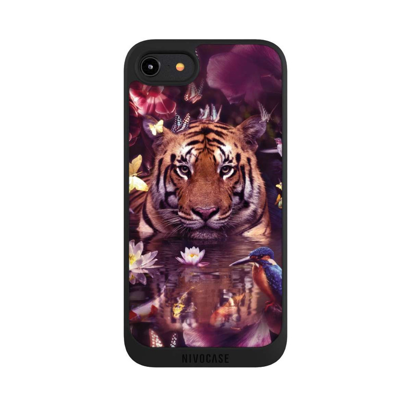 iPhone 8 NIVOpure Tiger Blumenrahmen