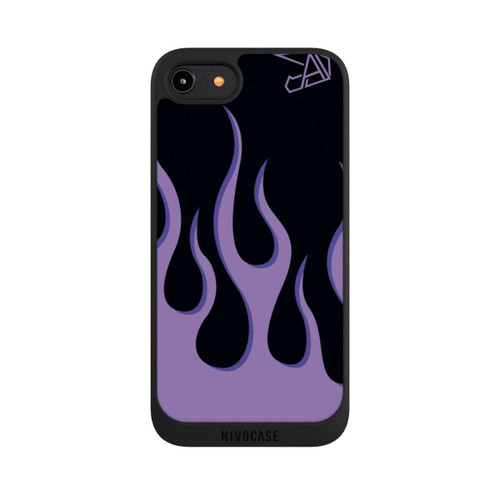 Apple iPhone 8 NIVOpure Violette Flammen