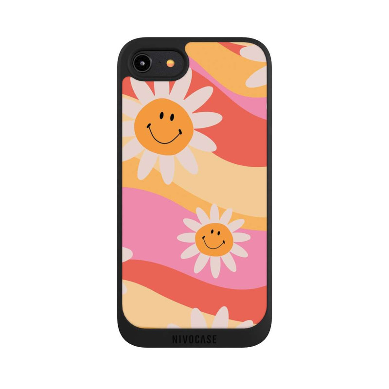 iPhone 8 NIVOpure Retro Smiles Orange Colorful