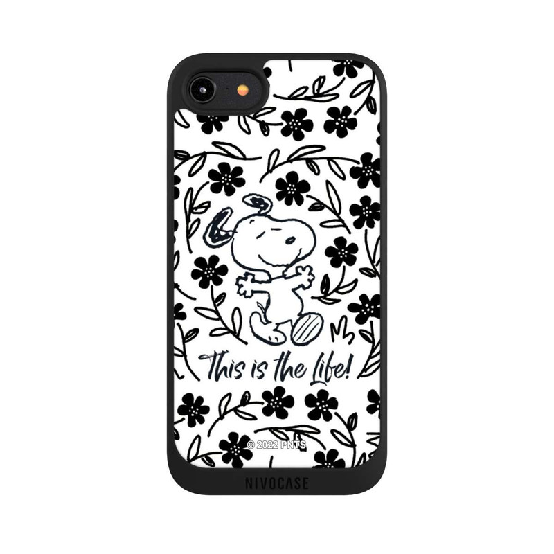iPhone 8 NIVOpure Snoopy This Is The Life Noir & Blanc
