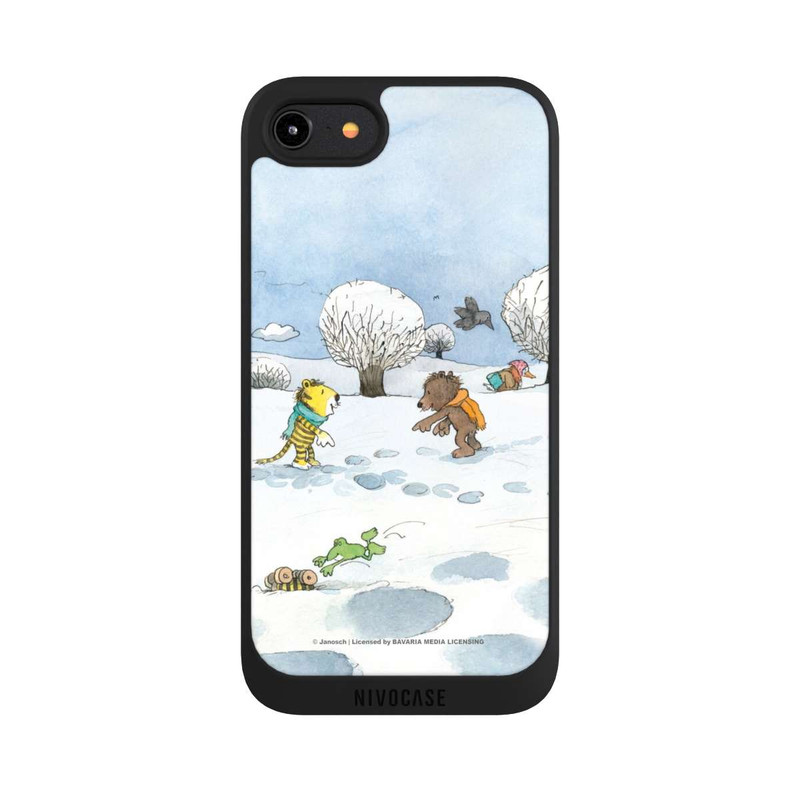 iPhone 8 NIVOpure Kleiner Bär und kleiner Tiger im Schnee