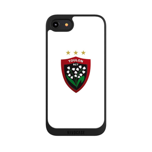 Apple iPhone 8 NIVOpure Logo RC Toulonnais Blanc