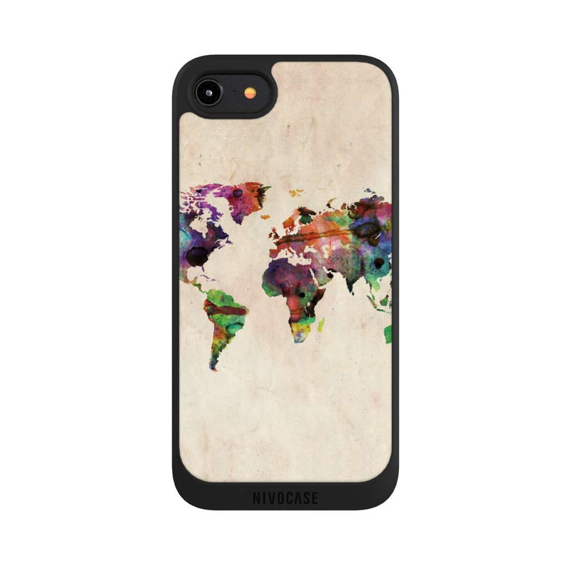 iPhone 8 NIVOpure Weltkarte von Michael Tompsett
