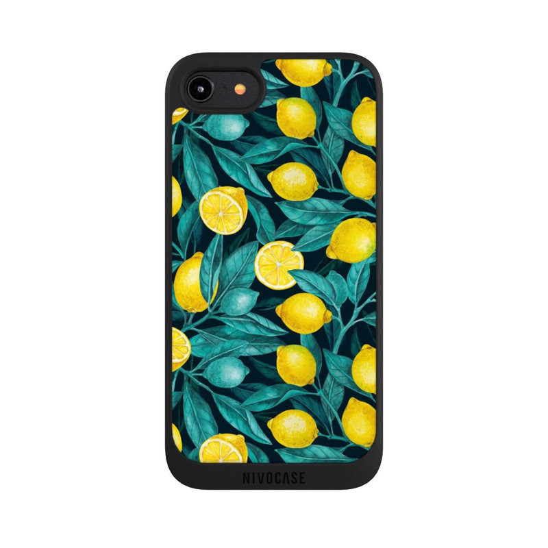 iPhone 8 NIVOpure Zitronen und Blätter dunkel