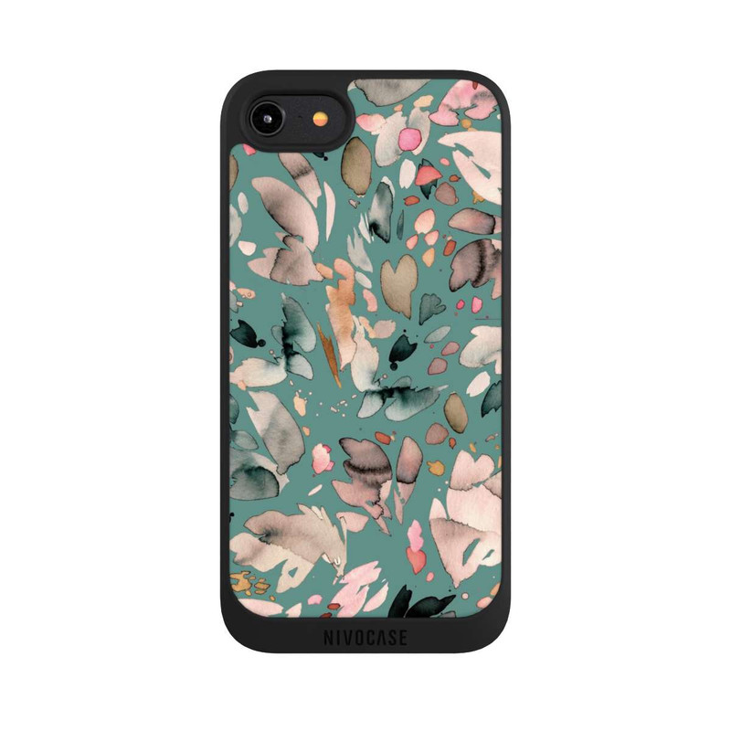 iPhone 8 NIVOpure Abstract Flowers Petals Green