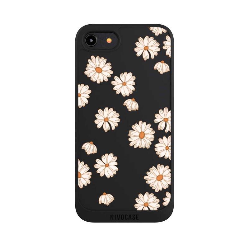 iPhone 8 NIVOpure Flowerpower Tapete Weiss