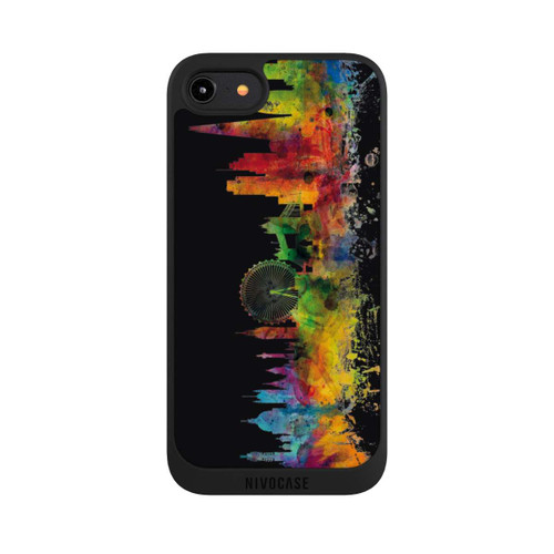 Apple iPhone 8 NIVOpure London England Skyline Schwarz