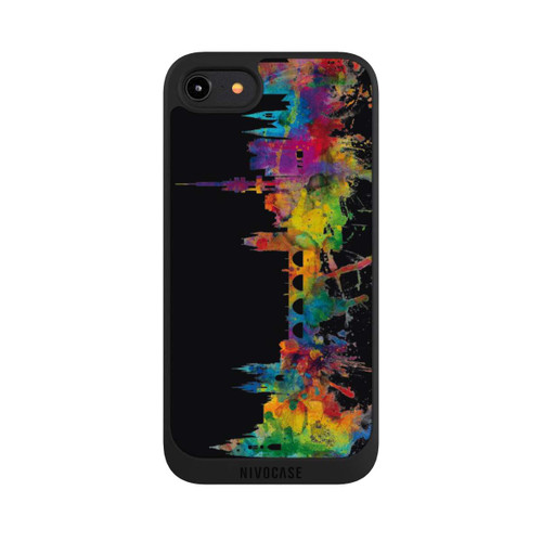 Apple iPhone 8 NIVOpure Prag Tschechische Republik Skyline Schwarz