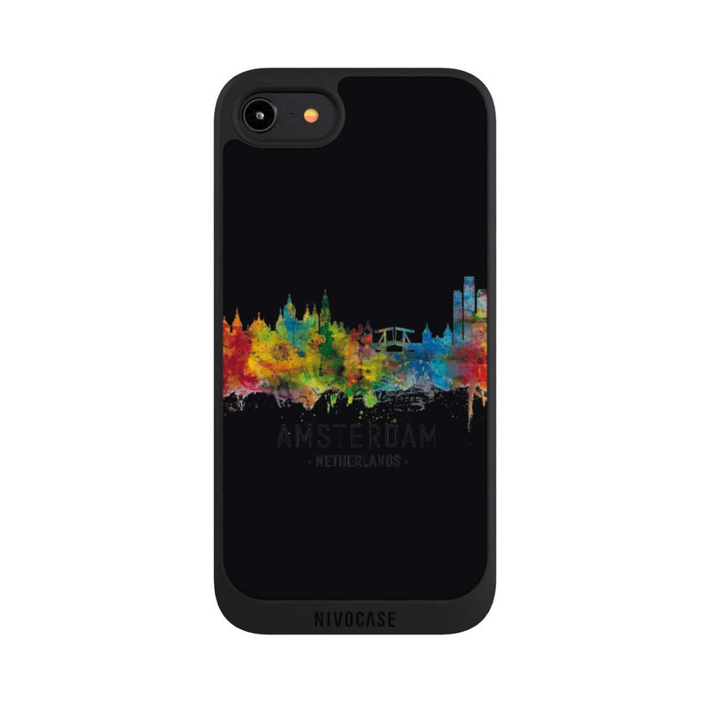 iPhone 8 NIVOpure Amsterdam Niederlande Skyline Schwarz