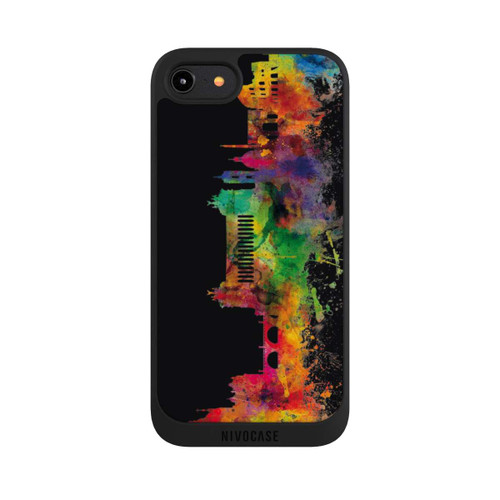 Apple iPhone 8 NIVOpure Rom Italien Skyline Schwarz