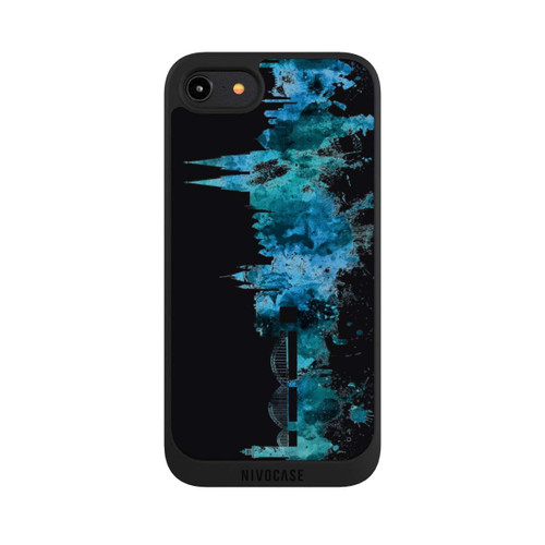 Apple iPhone 8 NIVOpure Kölner Skyline Blau