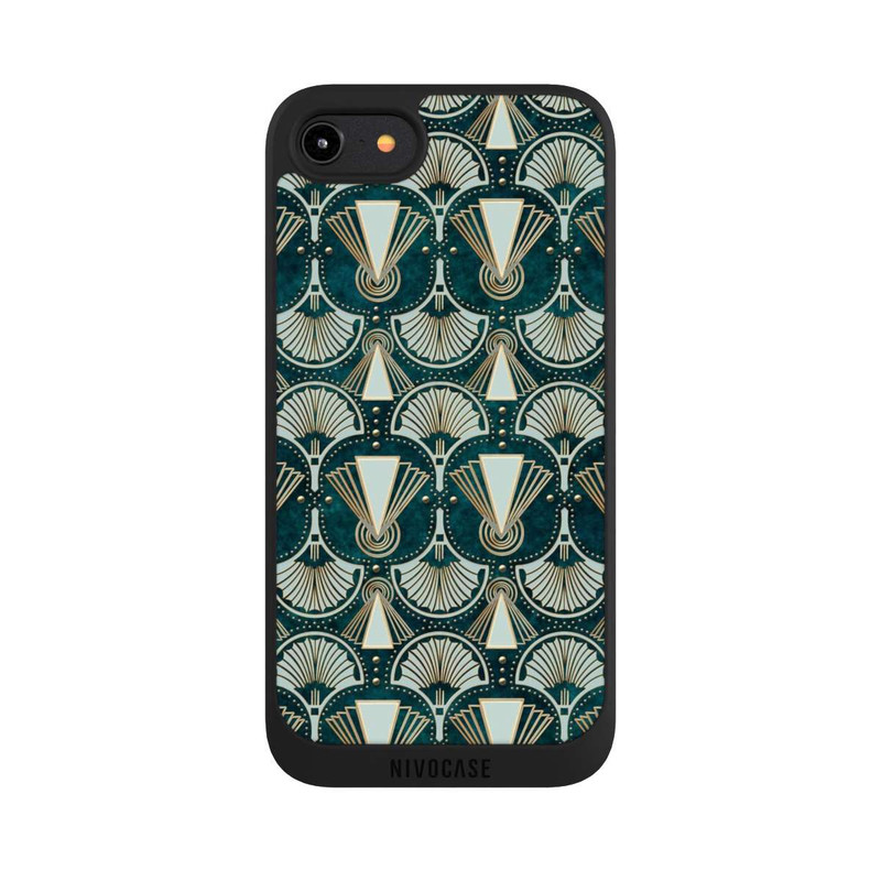 iPhone 8 NIVOpure Art Deco Green Pattern