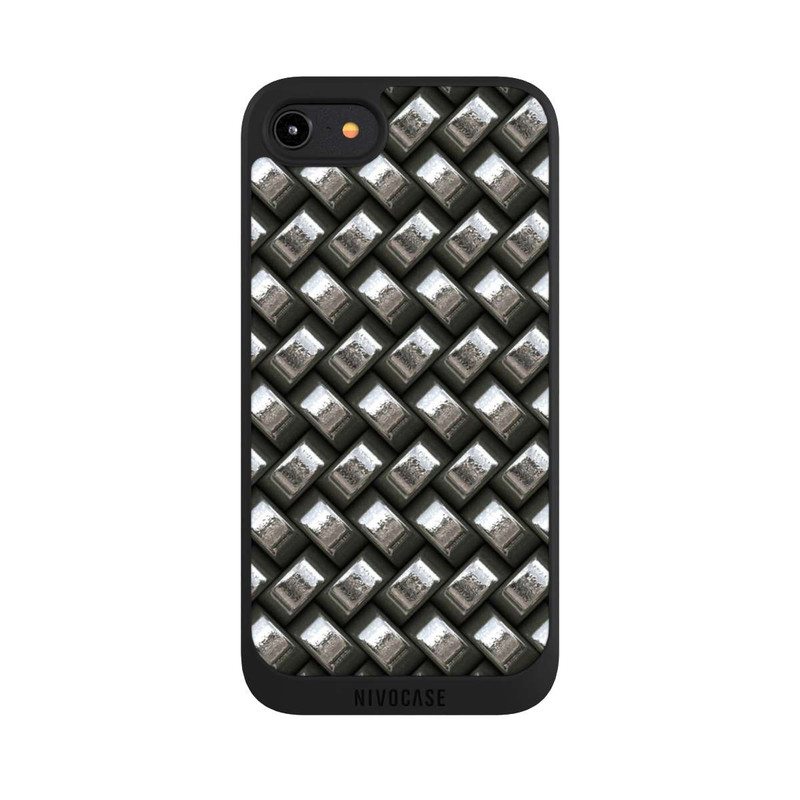 iPhone 8 NIVOpure Glamour Silver Metal