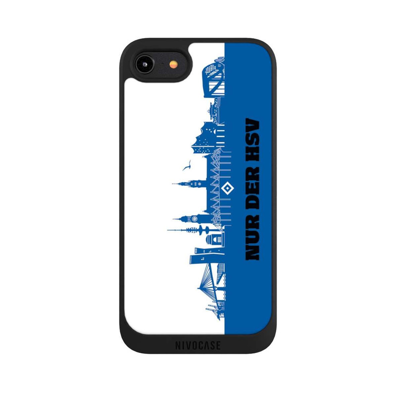 iPhone 8 NIVOpure HSV Skyline Blau Weiß