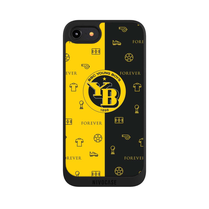 iPhone 8 NIVOpure BSC YB Jaune Noir Motif