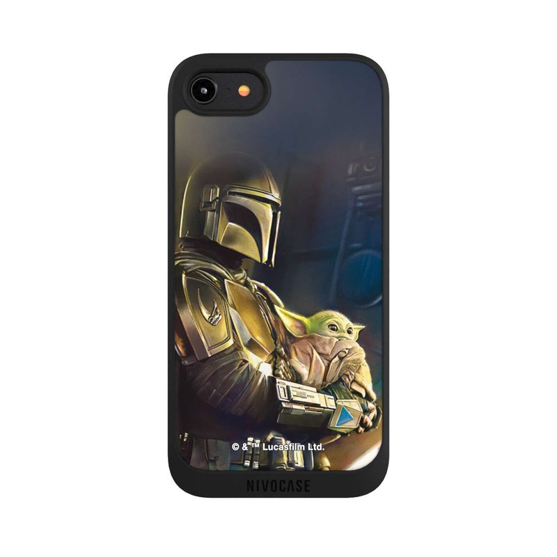 iPhone 8 NIVOpure Mandalorian and Grogu inside Ship