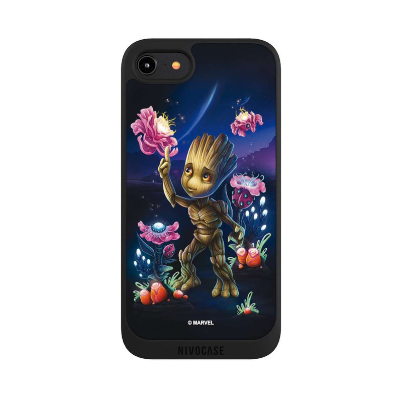 iPhone 8 NIVOpure Baby Groot Fleurs