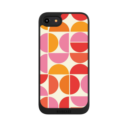 Apple iPhone 8 NIVOpure Retro Trend Pattern Orange