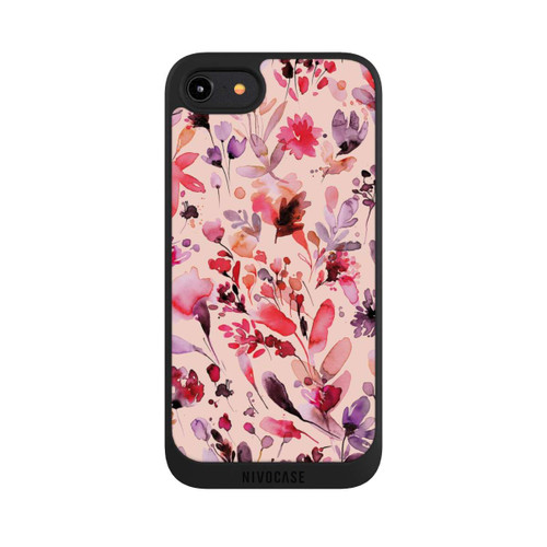 Apple iPhone 8 NIVOpure Künstlerische Blumen Viva Magenta