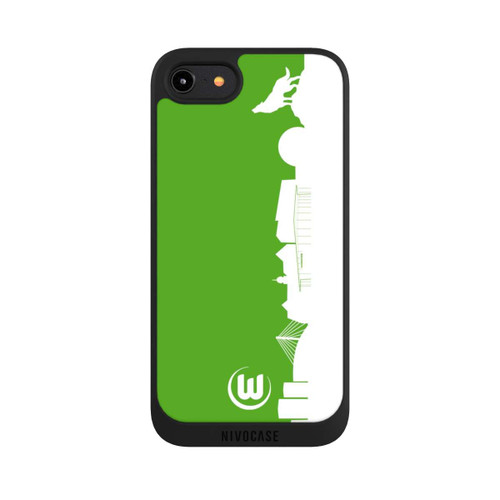 Apple iPhone 8 NIVOpure Skyline Grün Weiß