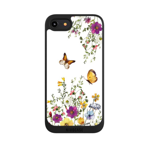 Apple iPhone 8 NIVOpure Papillons et fleurs colorées