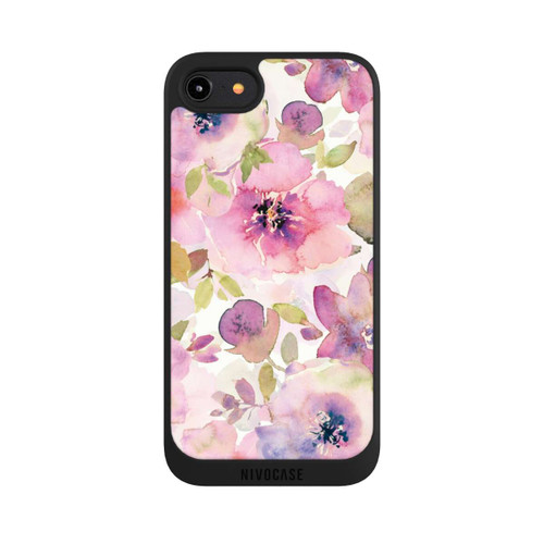 Apple iPhone 8 NIVOpure Pink Flowers Wallpaper