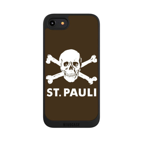 Apple iPhone 8 NIVOpure FC St. Pauli Logo Braun