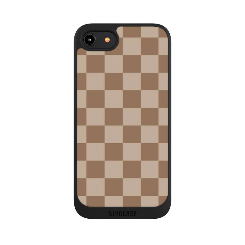 iPhone 8 NIVOpure Brown check