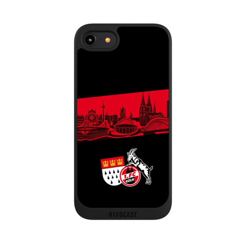 Apple iPhone 8 NIVOpure Skyline Köln Rot Schwarz