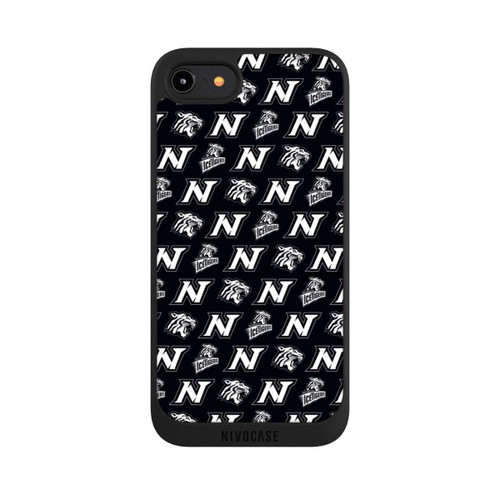Apple iPhone 8 NIVOpure Nürnberg Ice Tigers Muster Schwarz